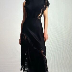 Black silk dress new with tags